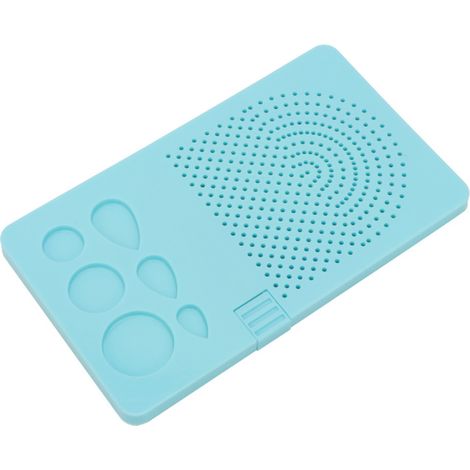 Juego de discos de bobinado a base de papel, 20 agujas, placa, herramienta de rejilla para bricolaje (azul)