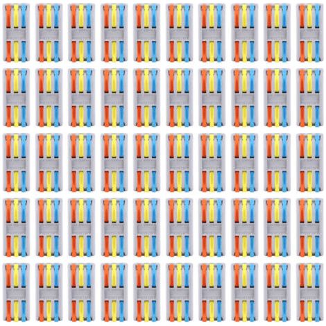 50 pièces 1128AWG PCT-2-3 bloc de jonction de conducteur de câble électrique connecteur de câblage rapide,DUBUNS (1/5)