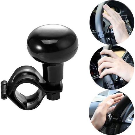 Ensemble de 2 boutons de volant, commande de volant, aide à la direction, bouton rotatif amovible pour voitures, pièces automobiles universelles pour camions, tracteurs, tondeuses à gazon, chariots él (1/2)