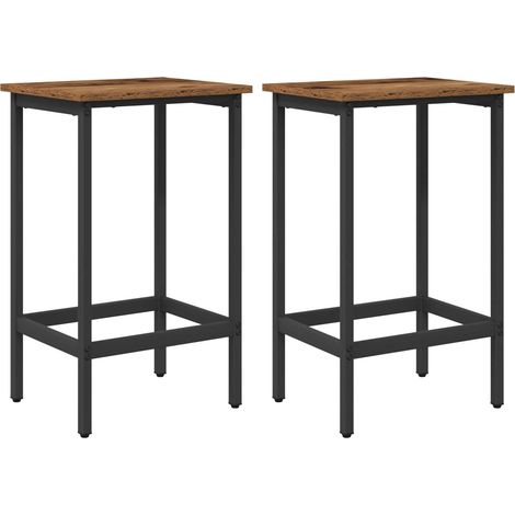 Maison Exclusive - Barhocker 2 stk. Altholz 40 x 32 x 64 cm Holzw (1/5)