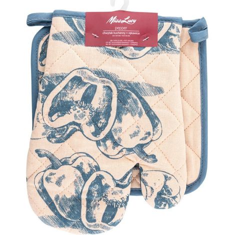 Guanto da forno Miss Lucy Pepper 18x25 cm e guanto da forno 20x20 cm