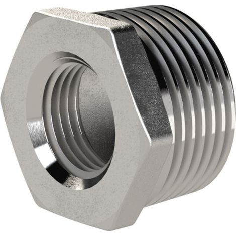 Riegler Reduziernippel, G 1 AG, 3/4 IG, SW 34, ES 1.4408 (1/5)