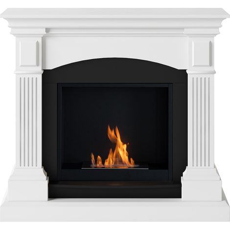 TAGU Cheminée bioéthanol - FreeFlame MAGNA - flamme réelle sans conduit - blanche (1/5)
