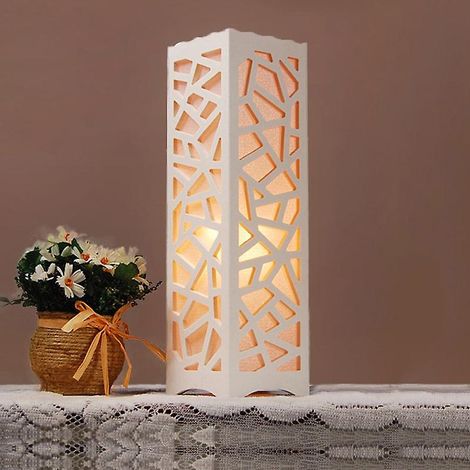 Moderne, tragbare und robuste Tischlampe mit hohlem Gehäuse für Arbeitszimmer, Schlafzimmer und Nachttisch