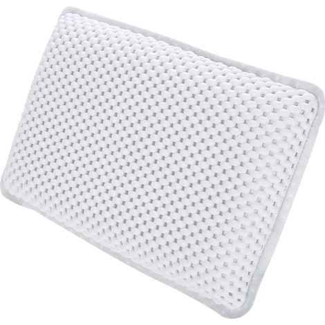 Oreiller de bain PVC avec soutien cervical et lombaire, rembourrage mousse interne pour baignoire, repose-tête ajustable (1/5)
