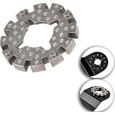 – Adaptateur pour outil multifonction 10,8 V 28 x 3 mm – Compatible Silverline, Bosch, Dremel – Fabriqué en poudre métallique (1/4)