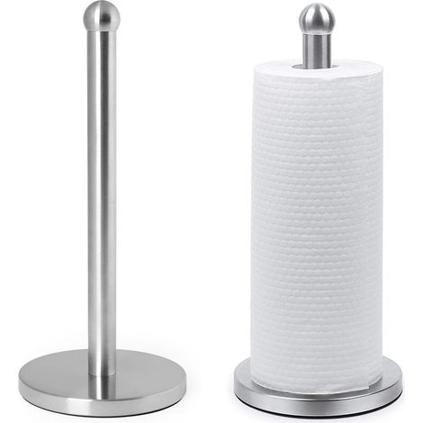 Porte-rouleaux de cuisine Support de rouleau de cuisine fini chrome sur pied 34x13x13 (1/4)