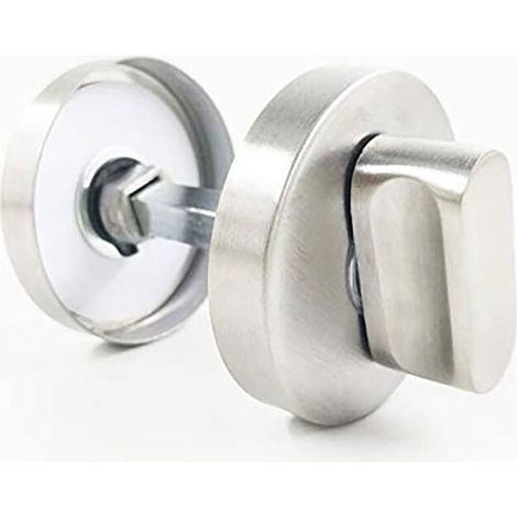 Ferramenta per porta WC INHHUB con indicatore di presenza, acciaio inox V2A, finitura opaca - INHHUB (1/5)