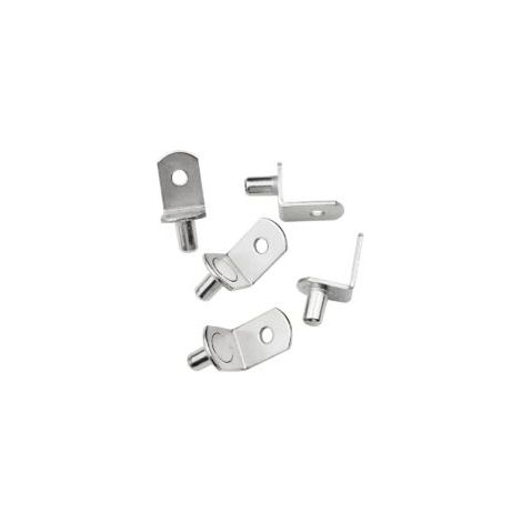 25 Stück Metall-Regalhalterungen, L-förmige Regalwinkel für Holz oder Glas, Schränke, Regale und Bücherregale - Crezuo