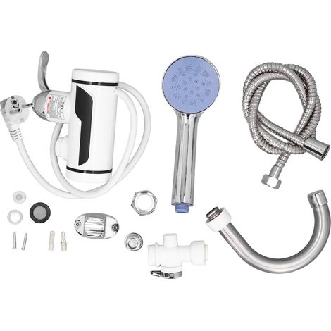 Eosnow Elektrischer heißer Wasserhitzer Wasserhahn 3000 W Instant tankless rotatierbares schnelles Heizhahn mit Duschkopf EU -Stecker 220-240 V