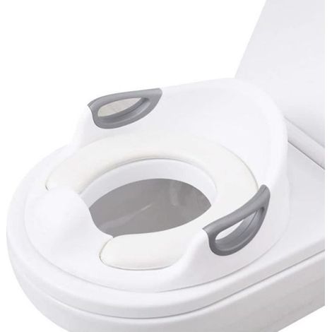 Réducteur de Toilette pour Enfants,Siège de Toilette Bébé,Réducteur de WC avec Poignée de Coussin et Back Trainer