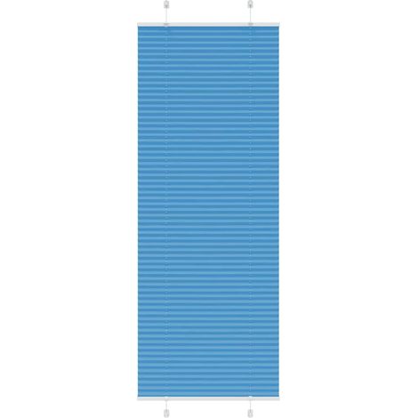 Plissee Blau 70x200 cm Stoffbreite 69,4 cm Polyester