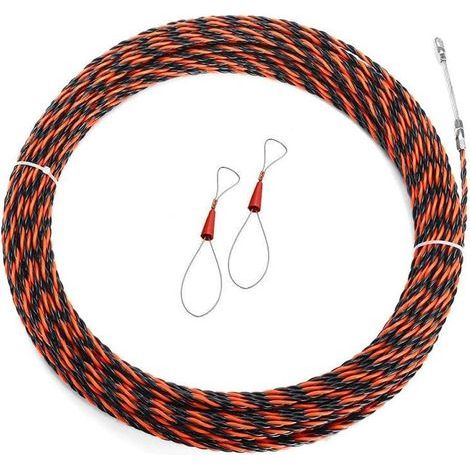 Aiguille Electricien 50M Tire Fil Electrique 5mm Diamètre Aiguille Tire Fil, rétractable d'installation (1/4)