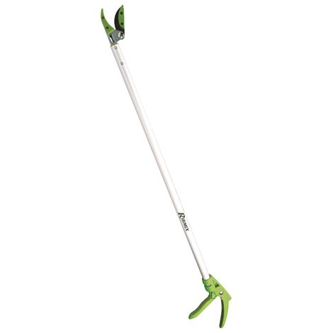 Ribimex – Cueille-fruits et élagueur 1m – Coupe jusqu'à 10mm – Manche rotatif 180° – Patins antidérapants pour fruits au sol