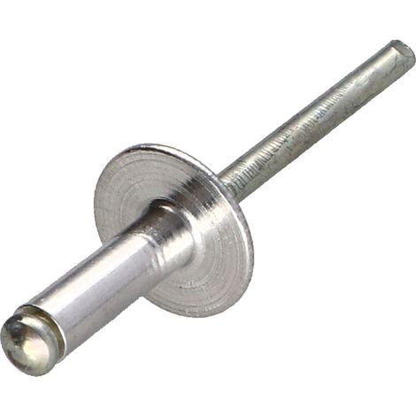 Rivet aveugle Aluminium Tige acier 4.8X40 Epaisseur de serrage 30 à 35 Tête large ALX