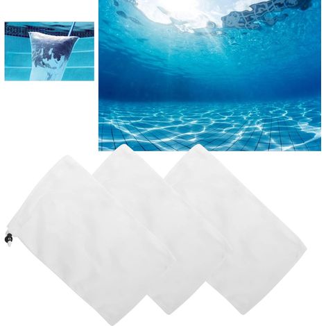 Cleaning Net Bag Pool Cleaner Bag Collector Leaf Litter Fine Mesh Filter Bags with Drawstring and Lock for Pool Vacuum Cleaner (1/5)