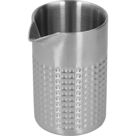 Verre à cocktail en acier inoxydable dépoli à double paroi, idéal pour les barmans. (1/5)