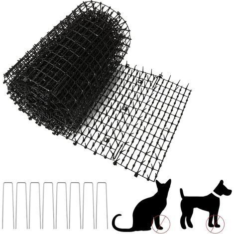 Tapis Anti Chat 400 x 30 CM Tapis Anti Chat avec 8 Pointes Tapis Anti Chien Noir Tapis Répulsif Chat Empêcher Animaux de S'approcher Tapis Picot Anti Chat pour Jardins Intérieurs et Extérieurs (1/5)