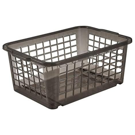 Lumarko Scatola di raccolta modulabile grigia trasparente 25x17x10 cm