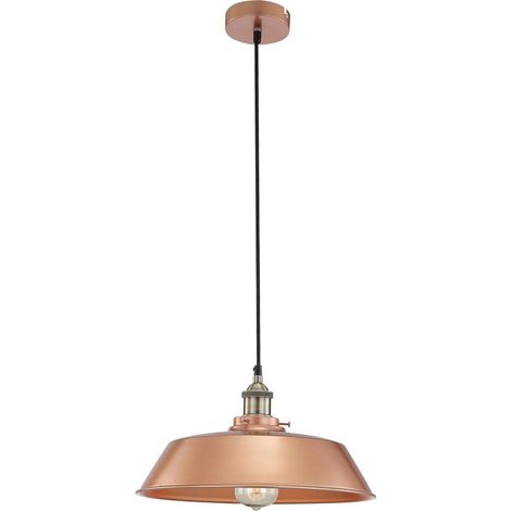 Pendelleuchte KNUD Kupfer gebürstet / gold matt, Ø 36cm (1/4)