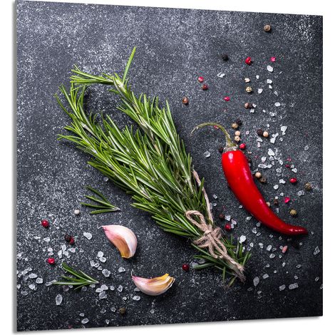 Panneau de verre pour cuisine 60x65 Ardoise (1/5)
