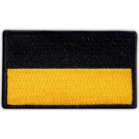 Aufnäher mit der Flagge von Baden-Württemberg – zum Aufbügeln/Heißsiegeln – gestickter Aufnäher/Abzeichen/Emblem