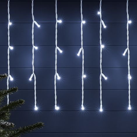 Tenda Luminosa LED 6x3 Metri Luci a Cascata Bianco per Interni ed Esterni - COLORE LED: BIANCO FREDDO (1/5)