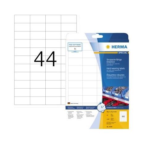Herma strap.-fäh. Etik.48,3x25,4 25 Blatt DIN A4 1100 Stück  4690 (1/5)