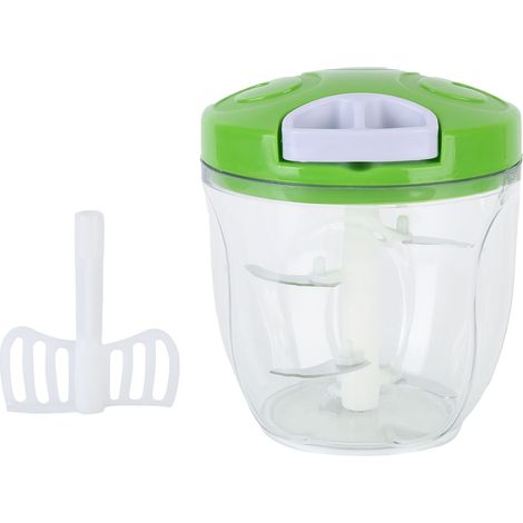 Coupe-Légumes Manuel à Tirer, Râpe et Hachoir à Viande pour Maison - Vert (1/5)