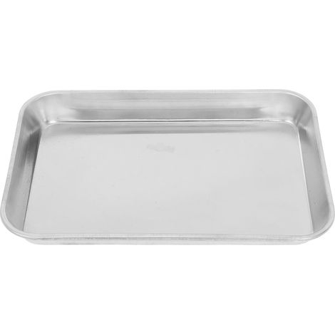 Plateaux en Acier Inoxydable : Plateaux d'atelier pour Instruments de beauté Organisateur d'outils Plats pour Instruments dentaires (Usage en Laboratoire et en Cuisine) (1/4)