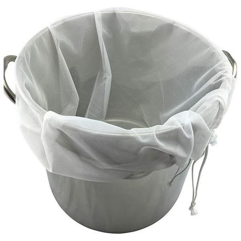 Lot de 2 sacs de brassage réutilisables en maille fine 250 microns, avec cordon, 16x11 pouces / 18x16 pouces, cidre (1/5)