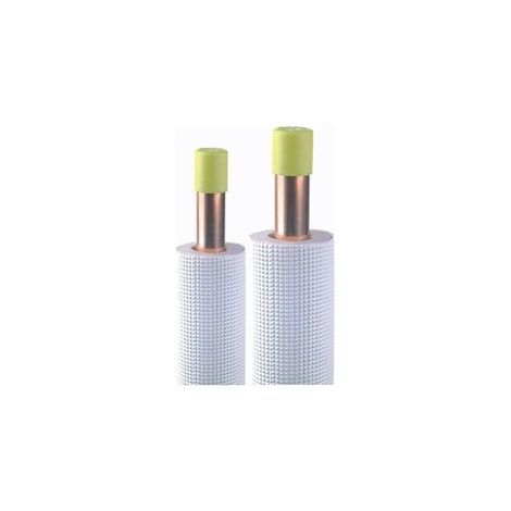 Couronne bi-tubes cuivre isolées BS2D0 M1 0,8 mm 3/8-5/8 20 mètres - EID