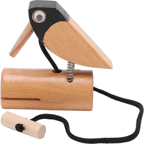 Stachelvogel-Spielzeug aus Buchenholz, Dekorative Skulptur, Pädagogisches Vorschulspielzeug für Kinder (1/5)