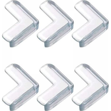 Baby Table Corner Protector, 6Pcs Transparent Furniture Corner Protector, Soft and High Resilience, Protects Baby from Sharp Table Corners (L-Shape) (1/5)