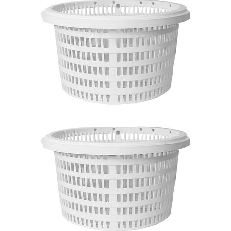 2PCS Panier De Skimmer,19CM Skimmer Pour Piscine, Lavable & Réutilisable Remplacement Du Panier Du Filtre La Piscine, Filtration Filtre Piscine Panier Passoire Panier Skimmer Pour Enlever Les (1/5)