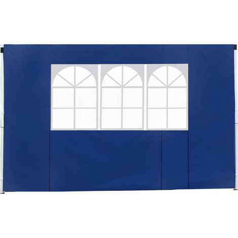 3 Meters Gazebo Replaceable Exchangeable Side Panel Wall Panels Walls Window, Blue (1/5)