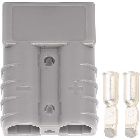 Connecteur d'alimentation 50A 600V SB50A, accessoire à sertir avec 2 bornes pour batterie gris (1/5)