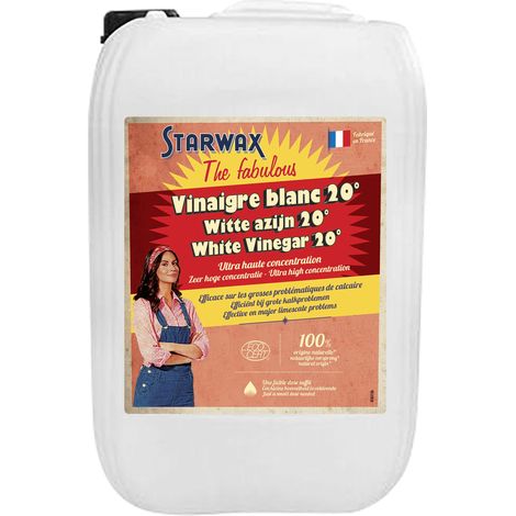 Vinaigre blanc ménager 20° 10L STARWAX FABULOUS