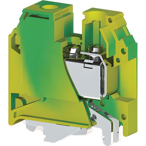 Borne de jonction à vis de terre 35mm² - pas 16mm - vert/jaune - IMO (1/2)