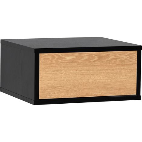 Schwebender nachttisch Apolo 1 schublade Schwarz