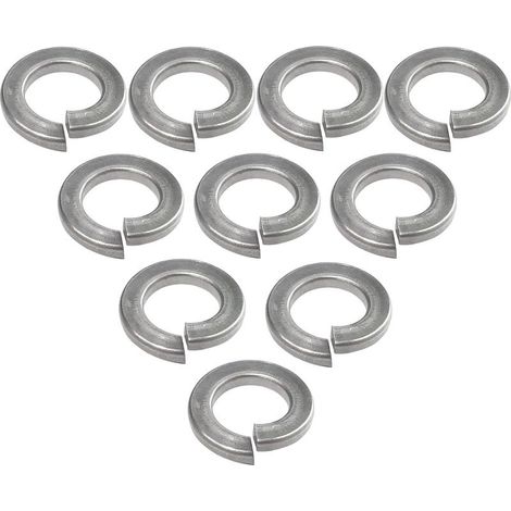 Pack of 10 M5 Spring Washers - A2 Stainless Steel - DIN127 - DIY