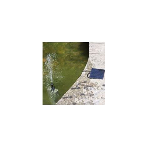 Pompe solaire, fontaine solaire, pompe à eau à énergie solaire, kit pompe à eau panneau solaire, pompe extérieure arrosage submersible, pompe bassin pour bain d'oiseaux Crezuo (1/3)