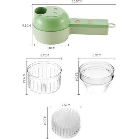 Robot Culinaire - 4 En 1 - Électrique Portable - Multifonction - Sans Fil (1/4)