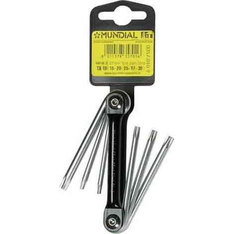 SET CHIAVI TORX MUNDIAL TX 10,15,20,25,27,30