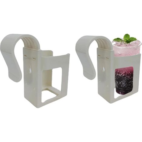 Lot de 2 porte-gobelets de piscine, porte-gobelets multifonctionnel, porte-gobelets amovible, accessoires de piscine, panier de rangement, compatible (1/5)