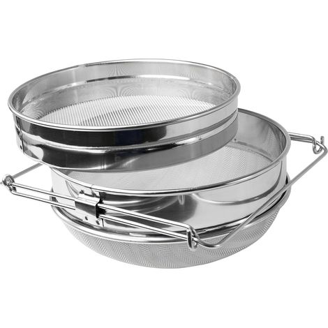 Setaccio per miele in acciaio inox con doppio setaccio, filtro per attrezzatura da apicoltura (1/5)