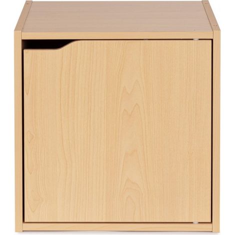 Cubo Componibile Truciolare Naturale Moderno da Interni - MATRIX PRO - Colore: Naturale