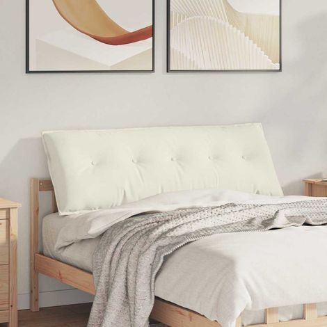 Rückenkissen Creme 140 x 50 cm Cordstoff