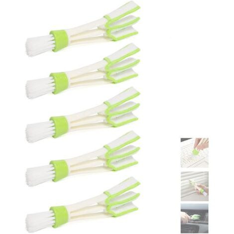 5 Brosses de Nettoyage de Voiture, Brosses Souples pour Tableau de Bord,Outils de Nettoyage de Voiture Multifonctionnels adaptés pour les Moteurs, les Roues, les Lntérieurs, Les Garnitures, les évents