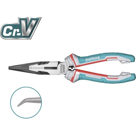 TOTAL Pince coudée THT24816S 200 mm Chromo-vanadium (Cr-V) (1/3)
